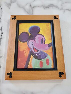 Mickey Mouse Wood Cutout Picture Frame 5x7